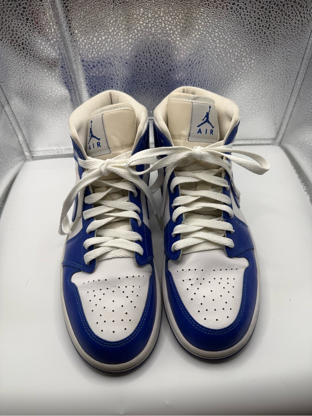 Nike Women's Air Jordan 1 Mid 'Kentucky Blue' Sneakers - Size 9.5